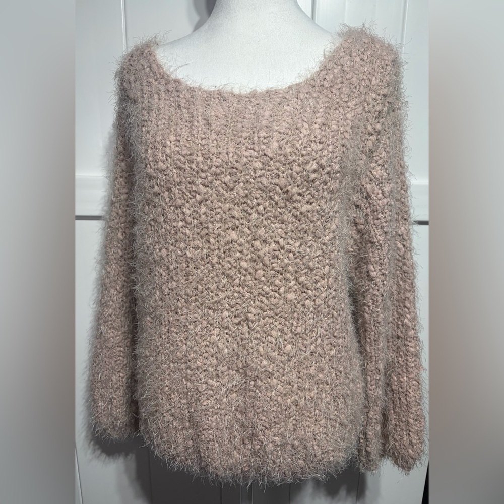 New POL pale pink eyelash sweater